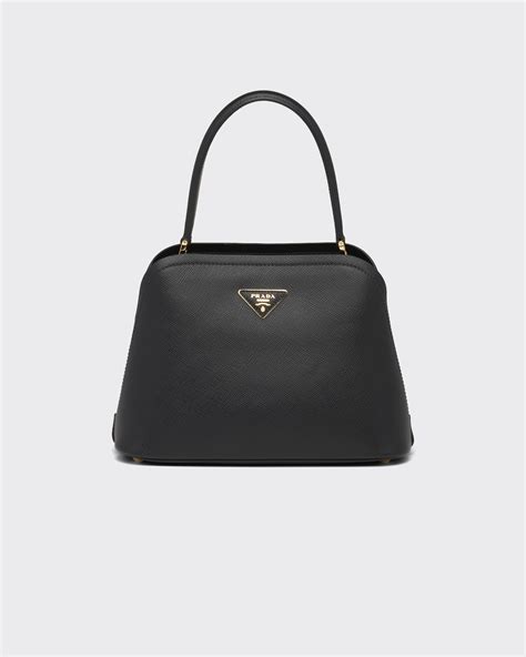 prada matinee leather|Black Medium Saffiano Leather Prada Matinée Bag .